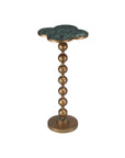 Quatrefoil Green Accent Table