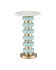 Lambent Turquoise Drinks Table