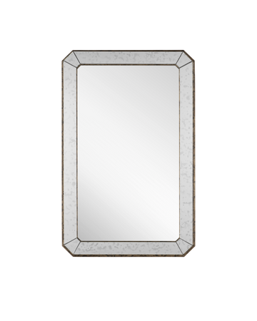 Antiqued Rectangular Mirror