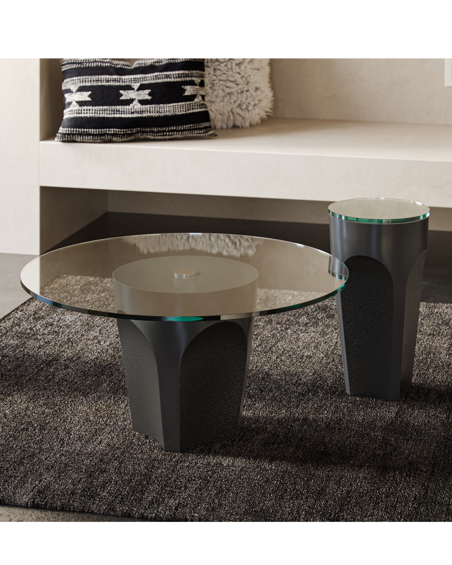 Lemy Black Drinks Table