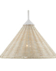 Basket White Swing-Arm Wall Sconce