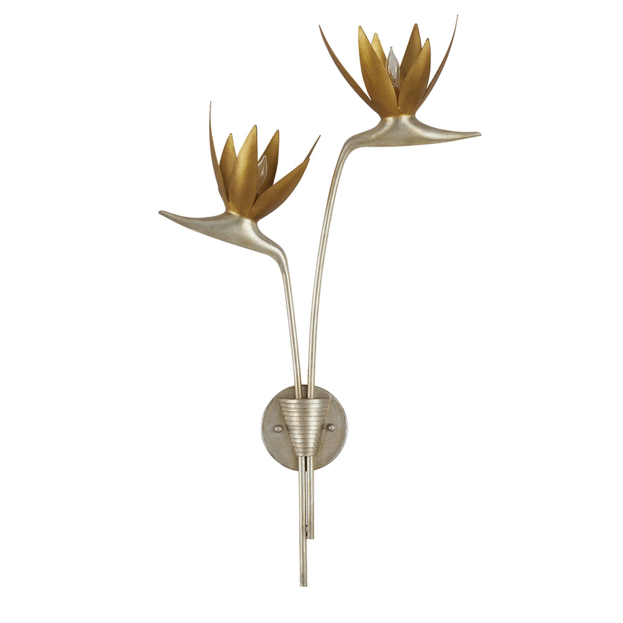 Paradiso Gold & Silver Wall Sconce, Right - Maison Vogue