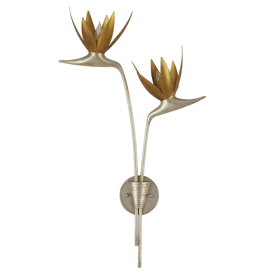 Paradiso Gold & Silver Wall Sconce, Left - Maison Vogue