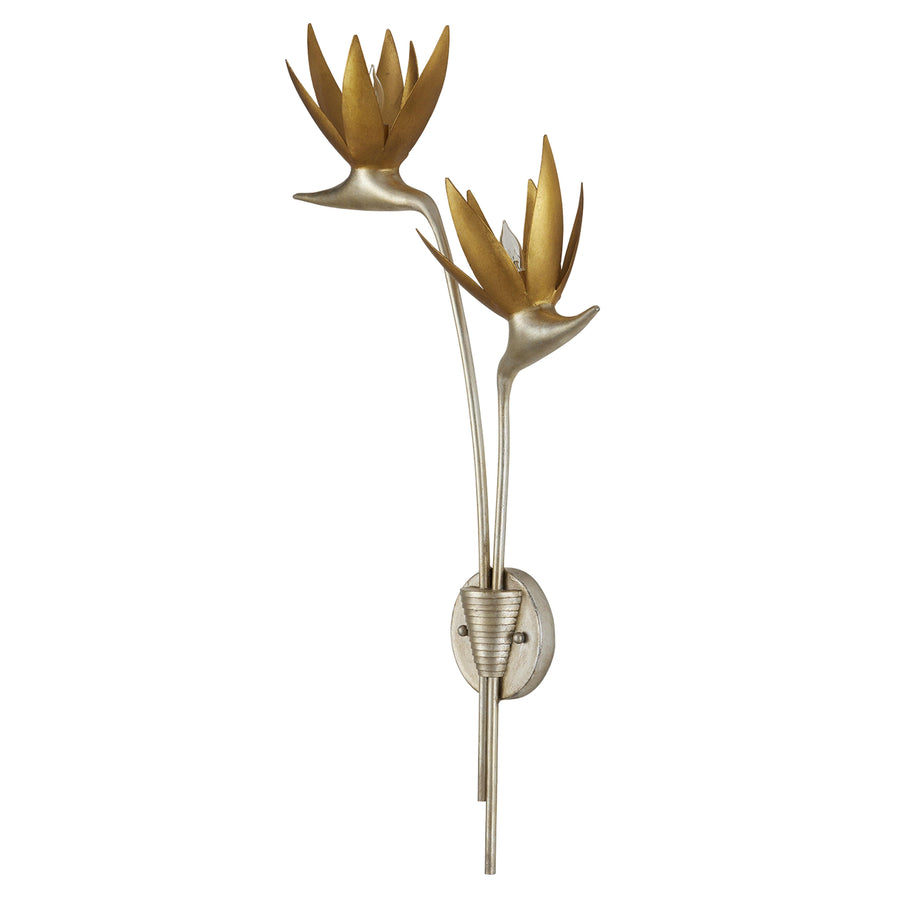 Paradiso Gold & Silver Wall Sconce, Left - Maison Vogue
