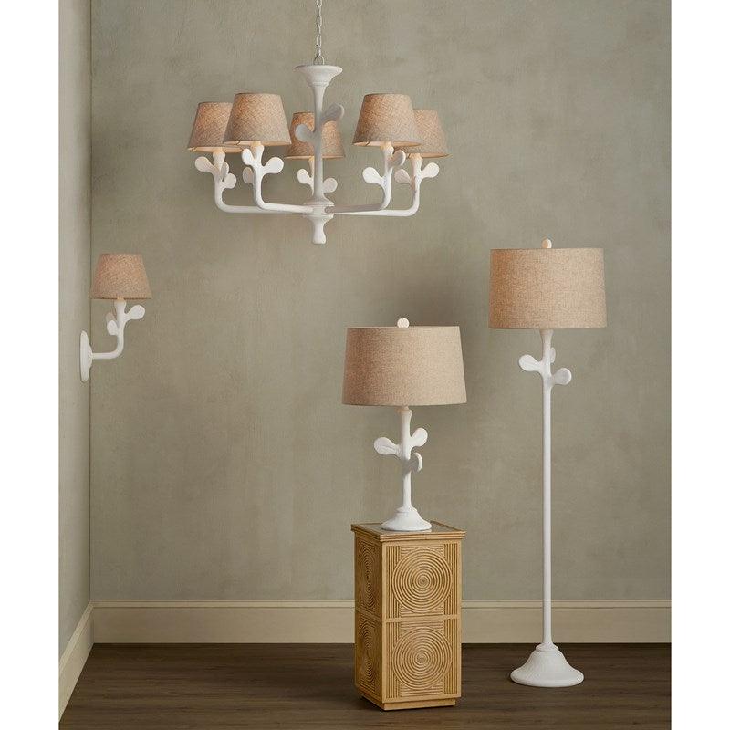 Charny White Floor Lamp - Maison Vogue