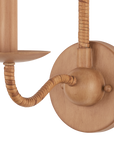 Saxon Single-Light Tan Wall Sconce