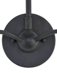 Saxon Double-Light Black Wall Sconce