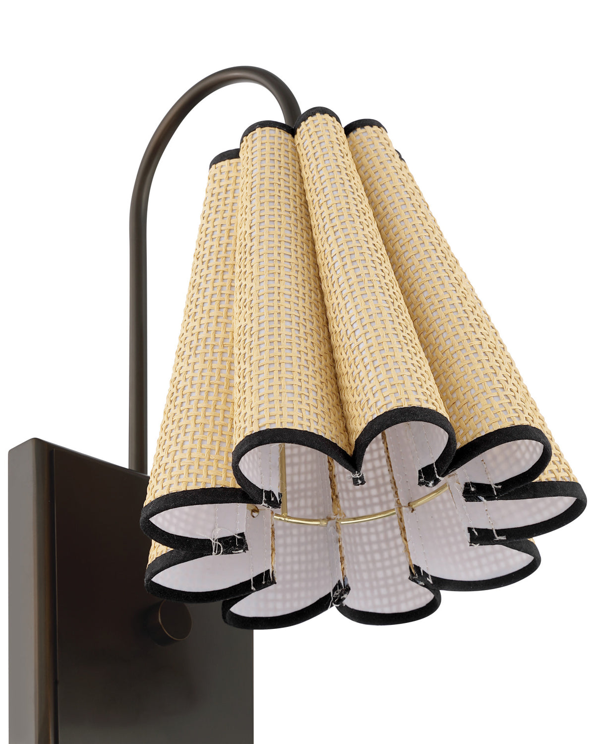 Blithe Grasscloth Wall Sconce