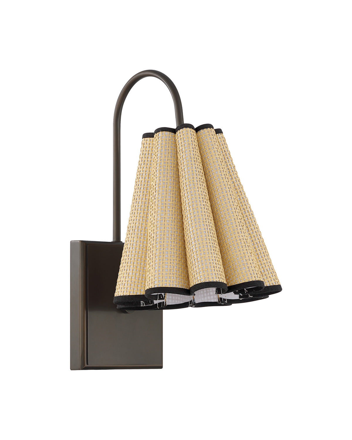 Blithe Grasscloth Wall Sconce