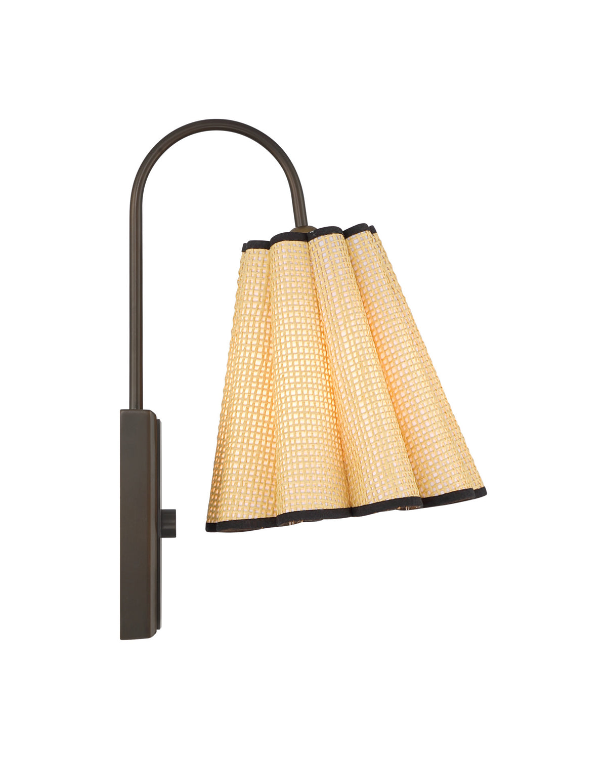 Blithe Grasscloth Wall Sconce
