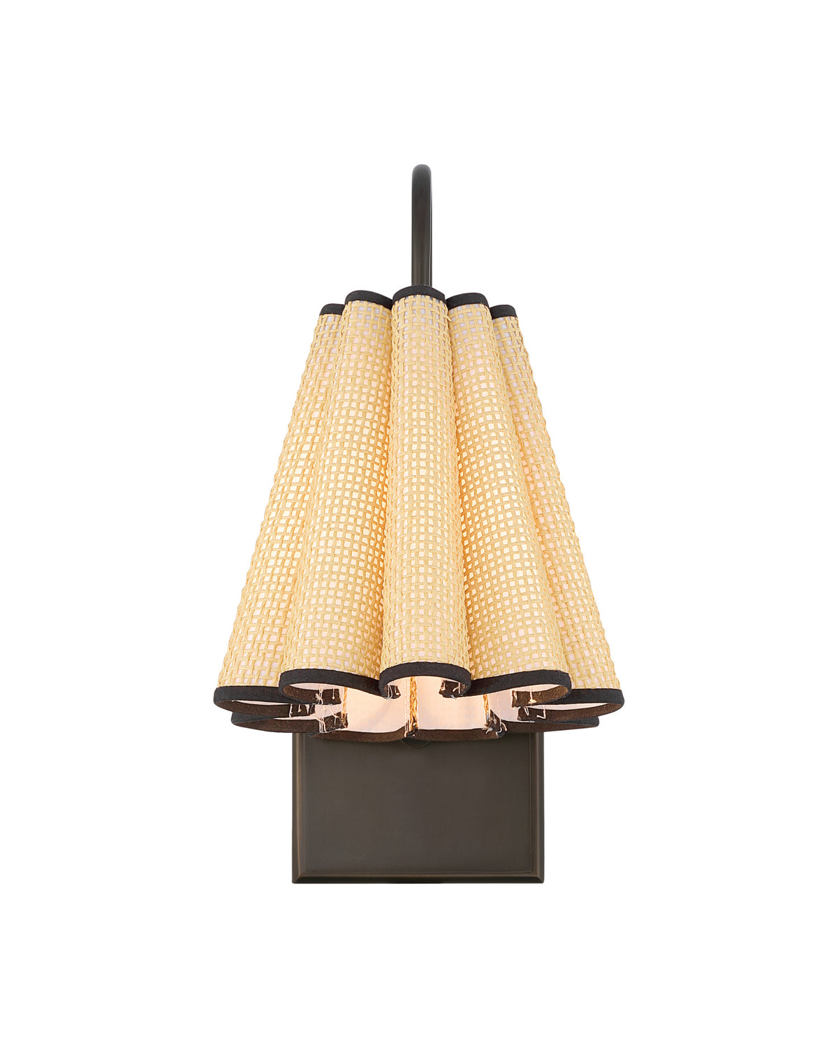 Blithe Grasscloth Wall Sconce