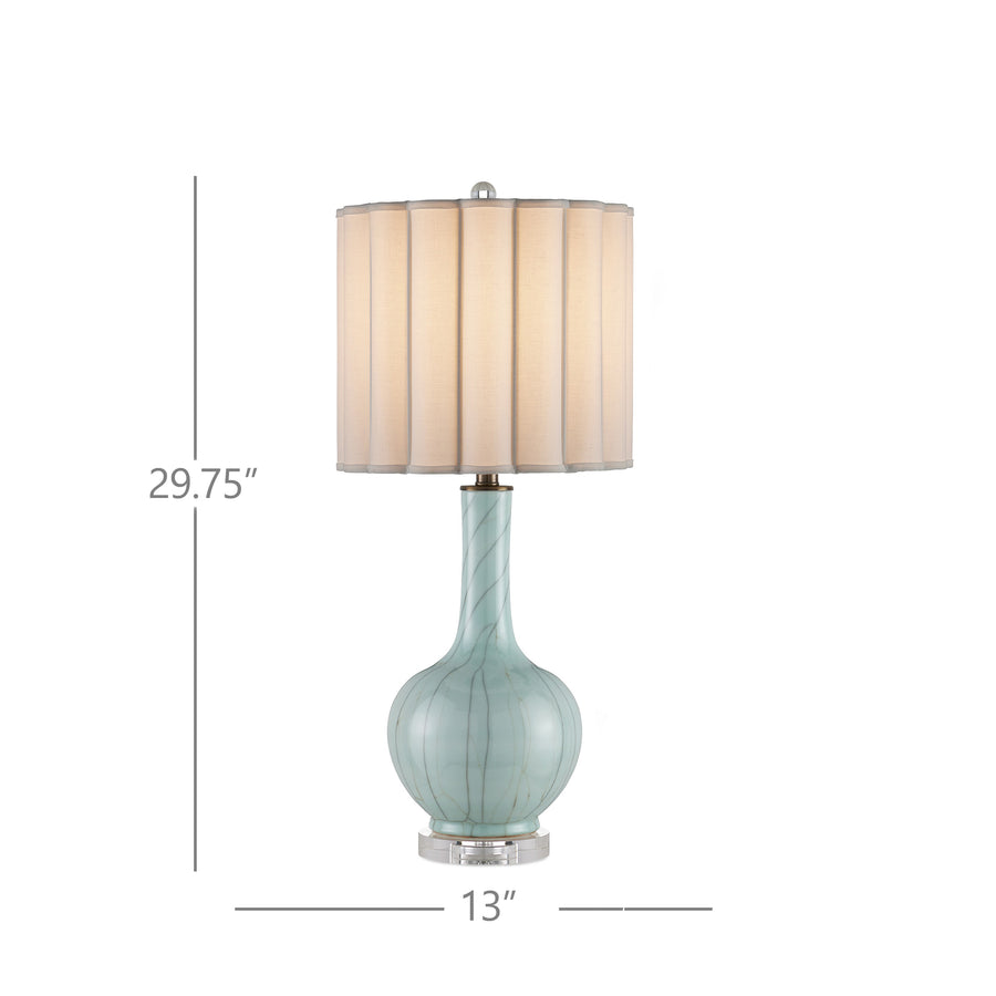 Celadon Crackle Table Lamp