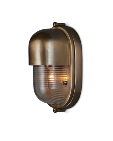 Maritime Brass Outdoor Wall Sconce