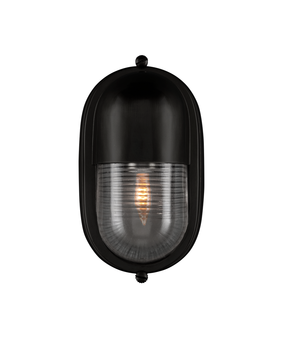 Maritime Black Outdoor Wall Sconce