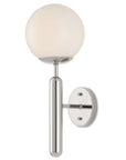 Barbican Single-Light Nickel Wall Sconce - Maison Vogue