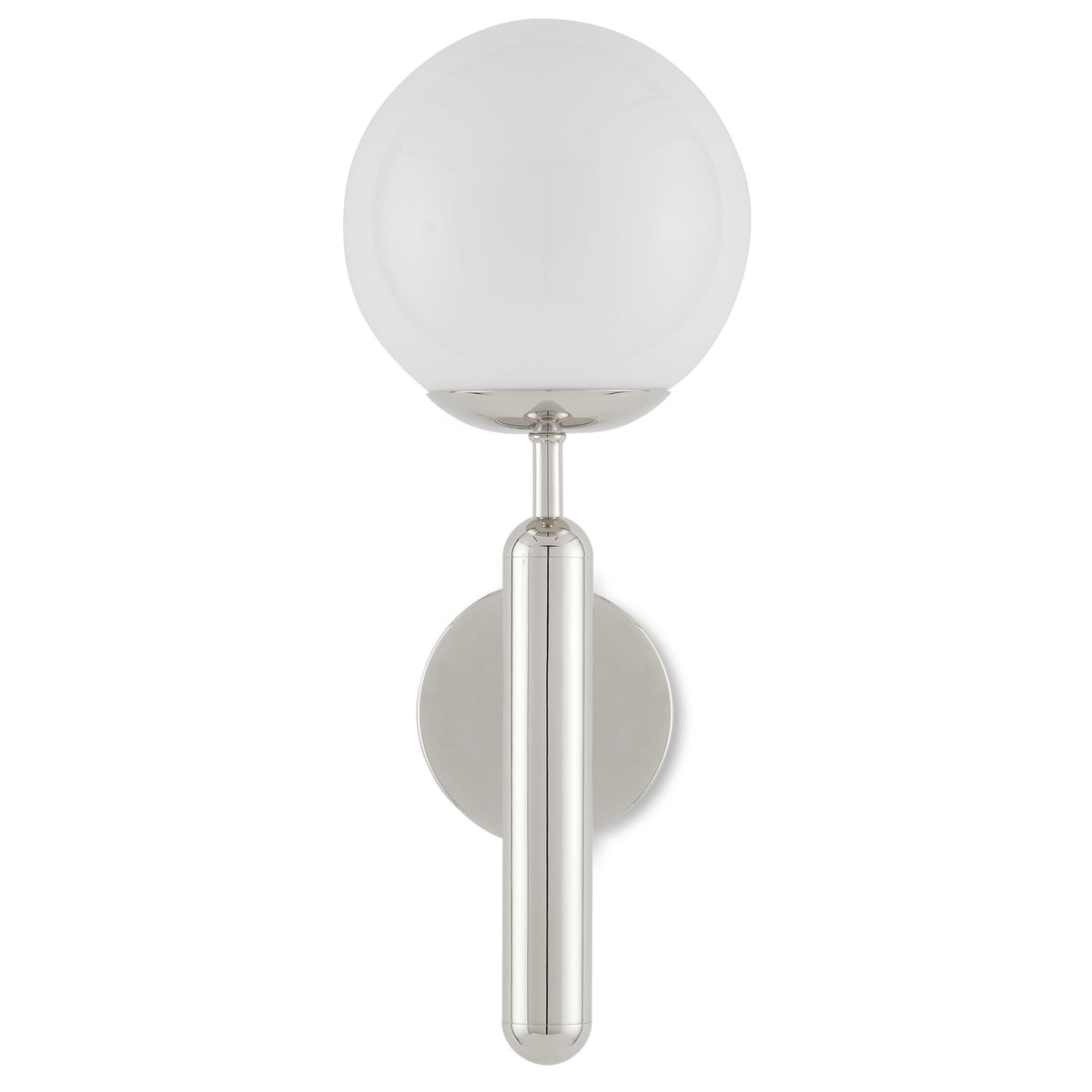 Barbican Single-Light Nickel Wall Sconce - Maison Vogue