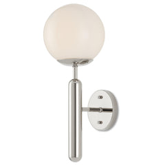 Barbican Single-Light Nickel Wall Sconce - Maison Vogue