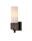 Bryce Bronze Bath Wall Sconce-Oil Rubbed Bronze/Frosted
