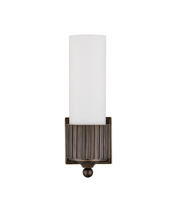 Bryce Bronze Bath Wall Sconce-Oil Rubbed Bronze/Frosted