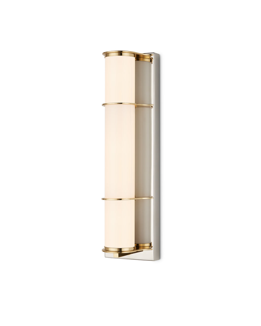 Blaine Nickel Bath Wall Sconce