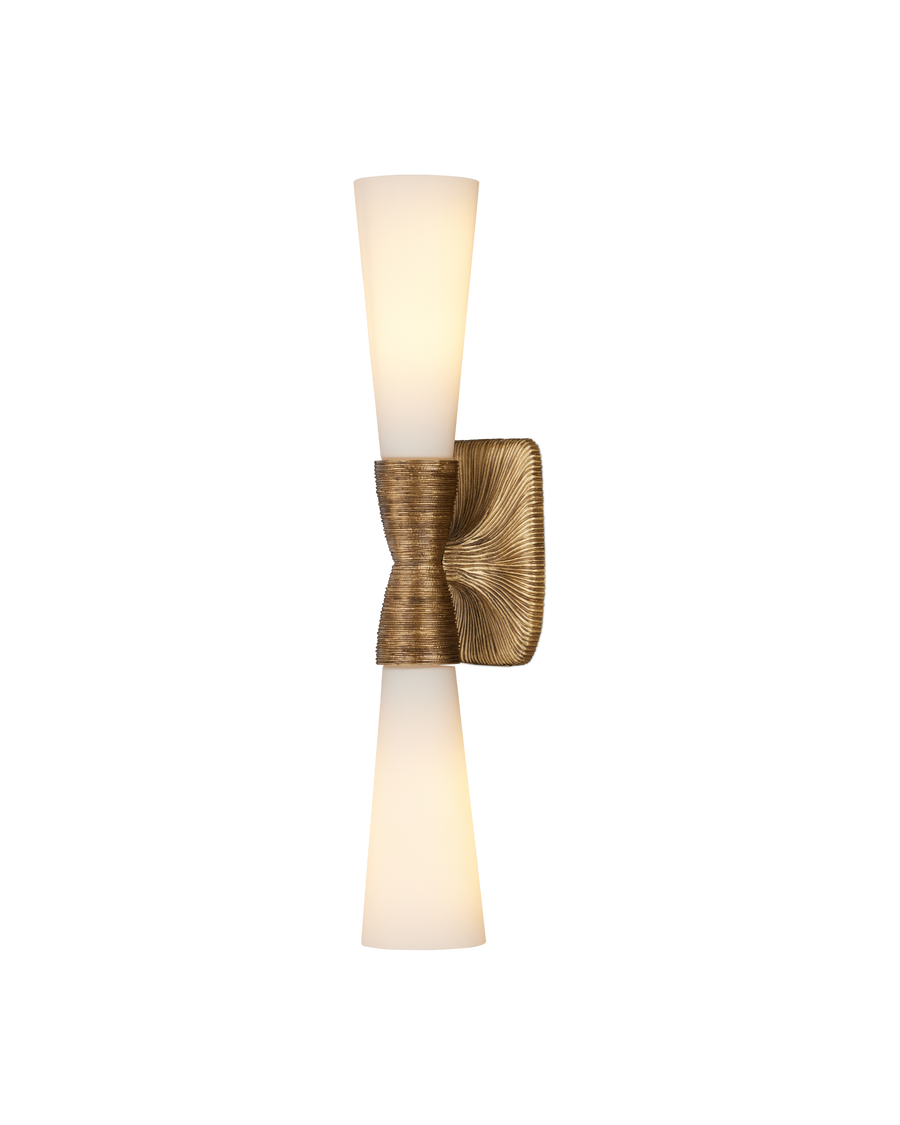 Burrows Brass Bath Wall Sconce