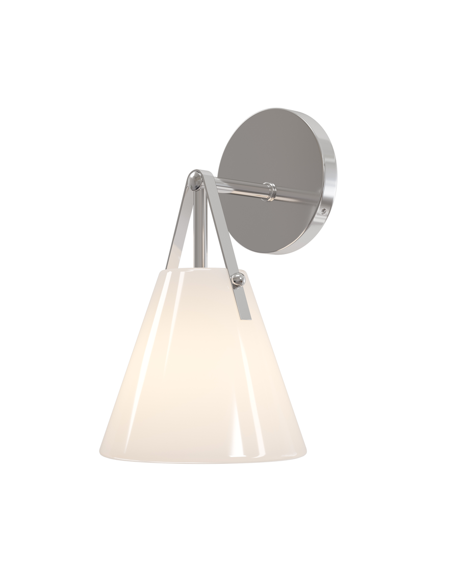 Bronwen Nickel Bath Wall Sconce