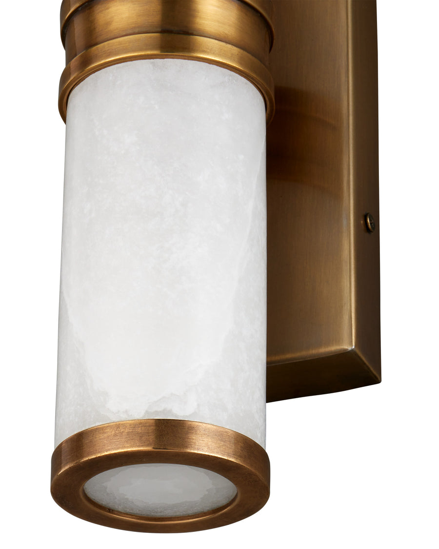 Brenham Large Brass Wall Sconce