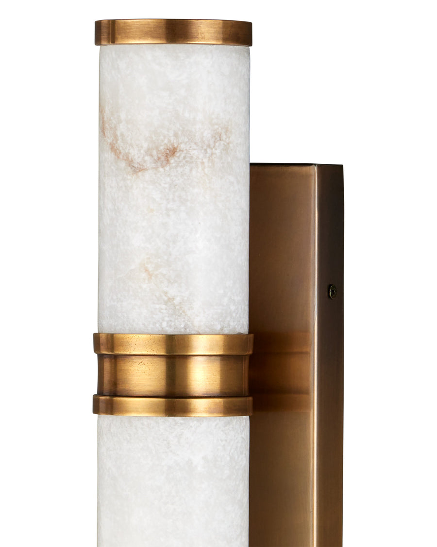 Brenham Large Brass Wall Sconce