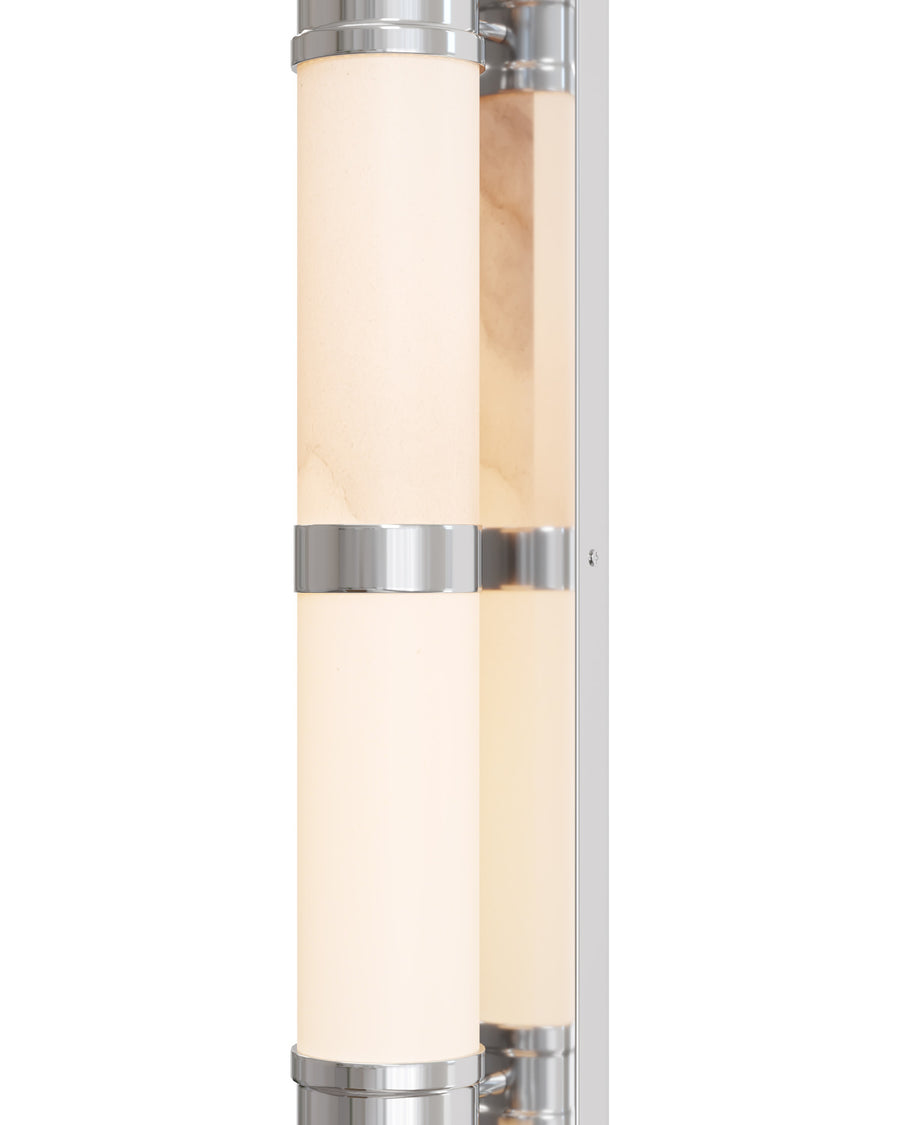 Brenham Large Nickel Wall Sconce