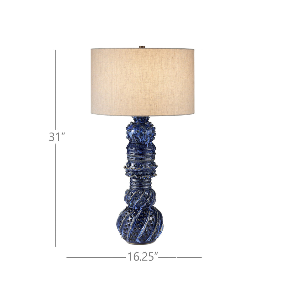 Undersea Dark Blue Table Lamp