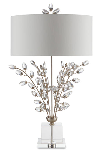 Forget-Me-Not Silver Table Lamp - Maison Vogue