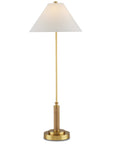 Ippolito Brass Console Lamp