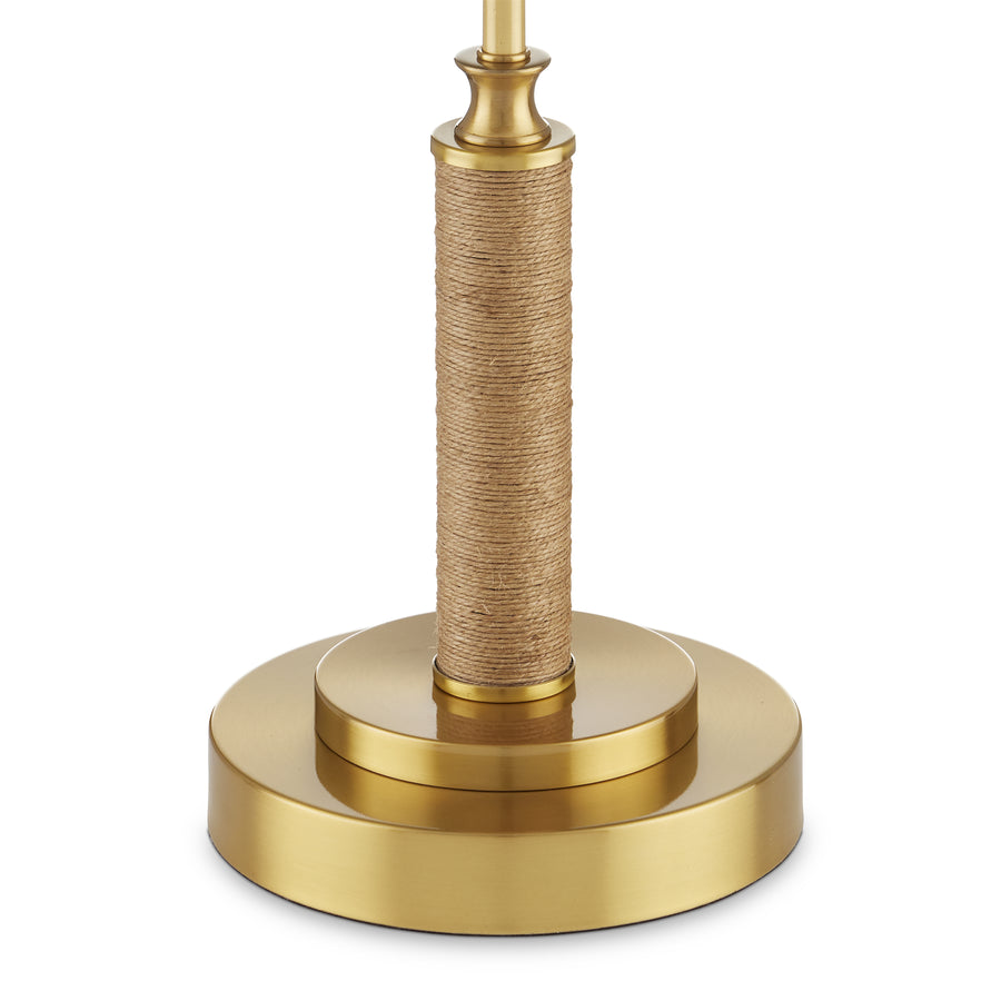 Ippolito Brass Console Lamp