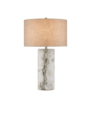 Faux Birch Table Lamp