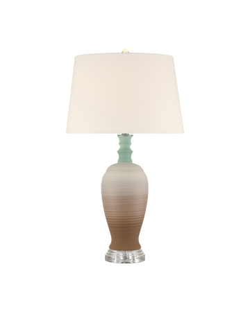 Happy 80's Brown & Pale Blue Table Lamp