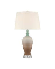 Happy 80's Brown & Pale Blue Table Lamp