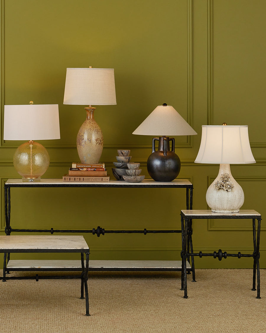 Attar White Table Lamp