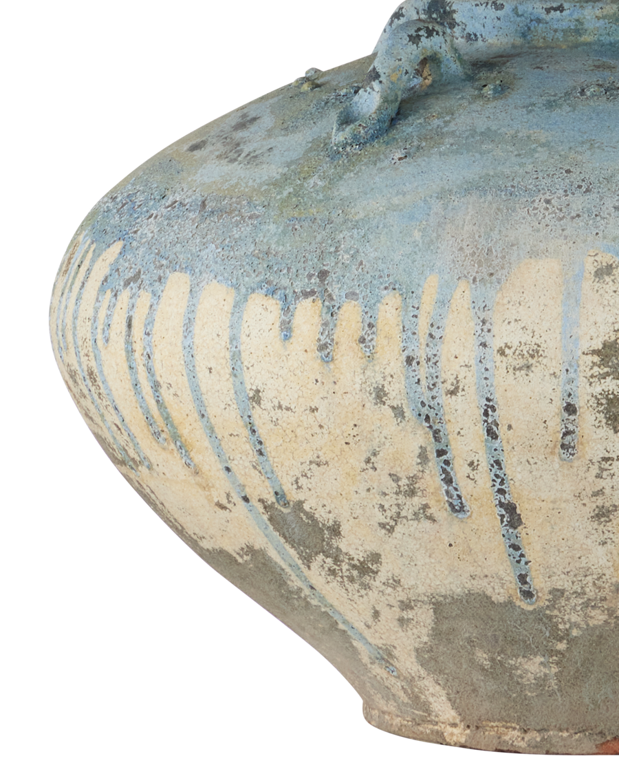 Catania Antique Blue Drip Table Lamp