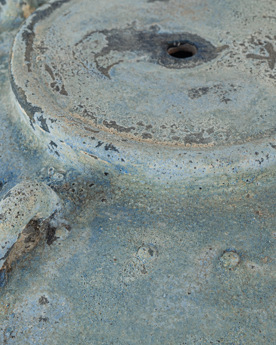 Catania Antique Blue Drip Table Lamp