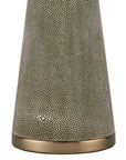 Galuchat Green Hourglass Table Lamp