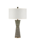 Galuchat Green Hourglass Table Lamp