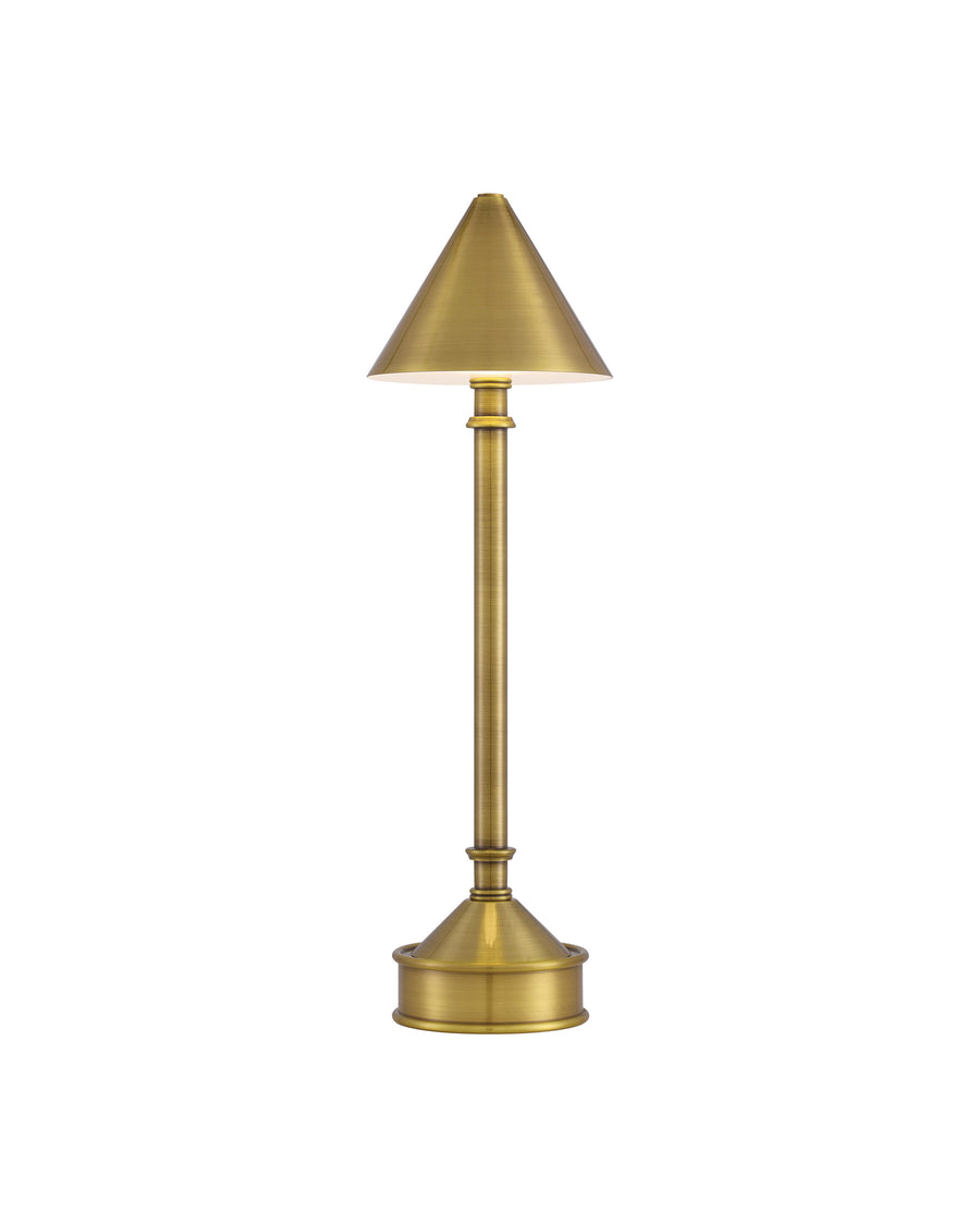 Traipse Brass Cordless Table Lamp