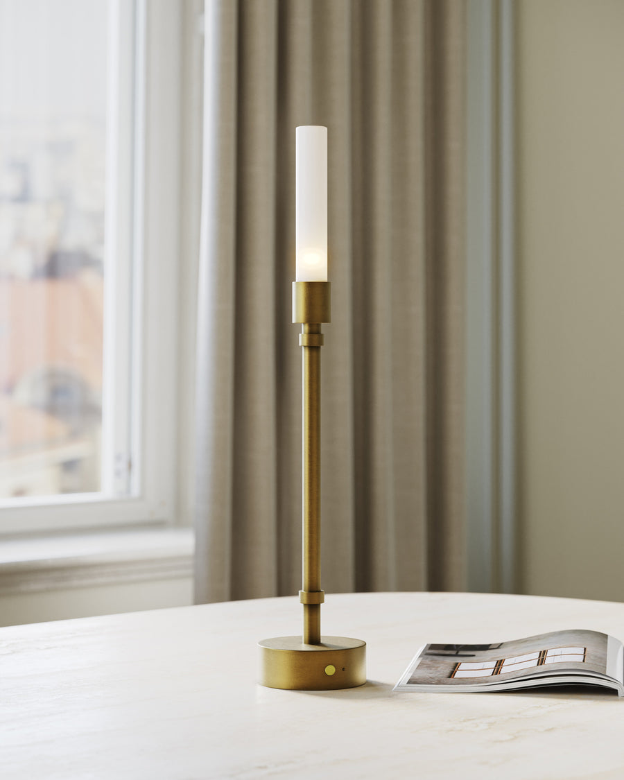 Paseo Brass Cordless Table Lamp