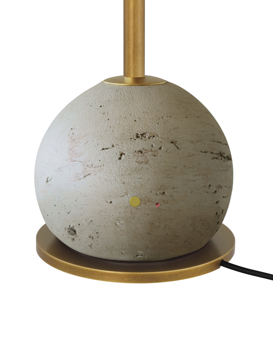 Journey Natural & Brass Cordless Table Lamp