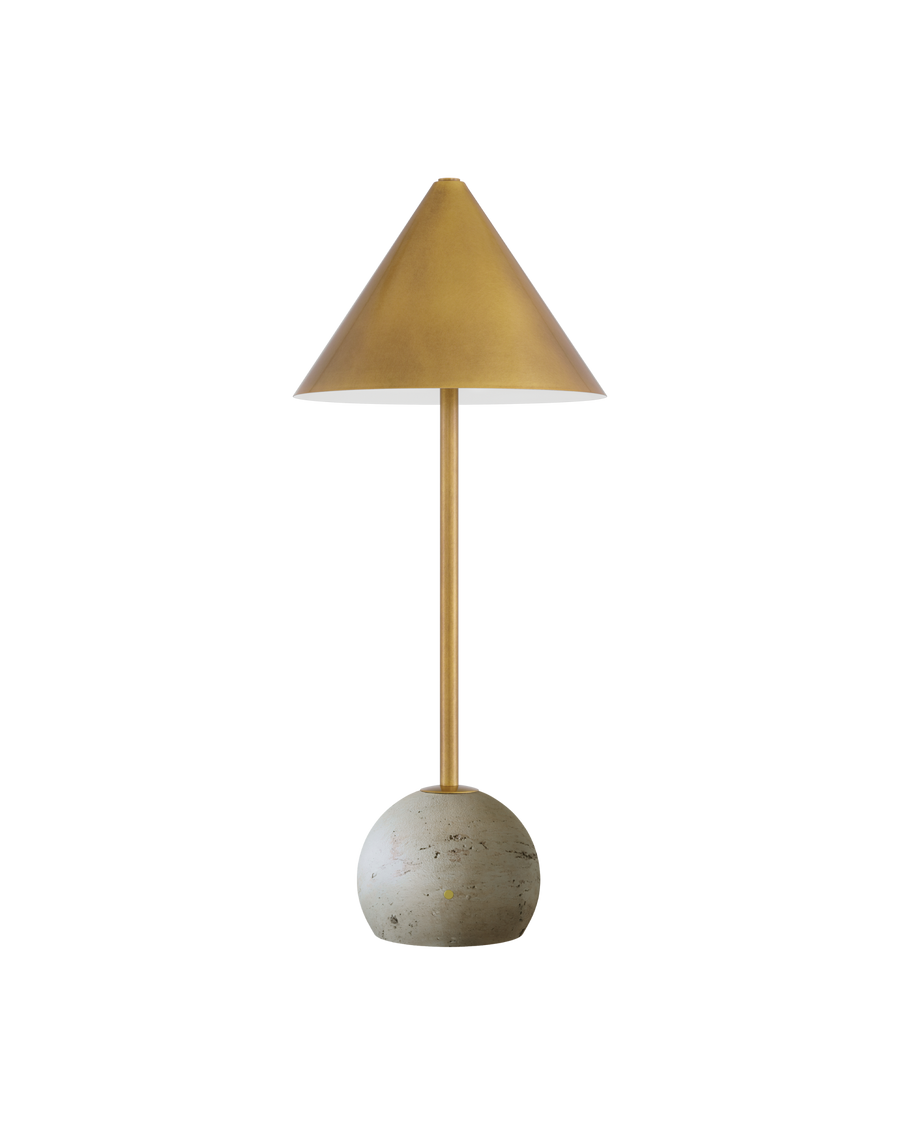 Journey Natural & Brass Cordless Table Lamp