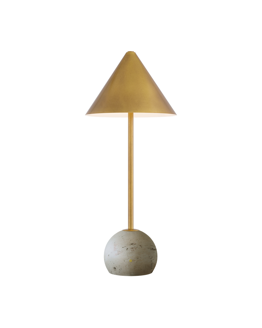 Journey Natural & Brass Cordless Table Lamp