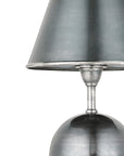 Volley Antique Silver Cordless Table Lamp