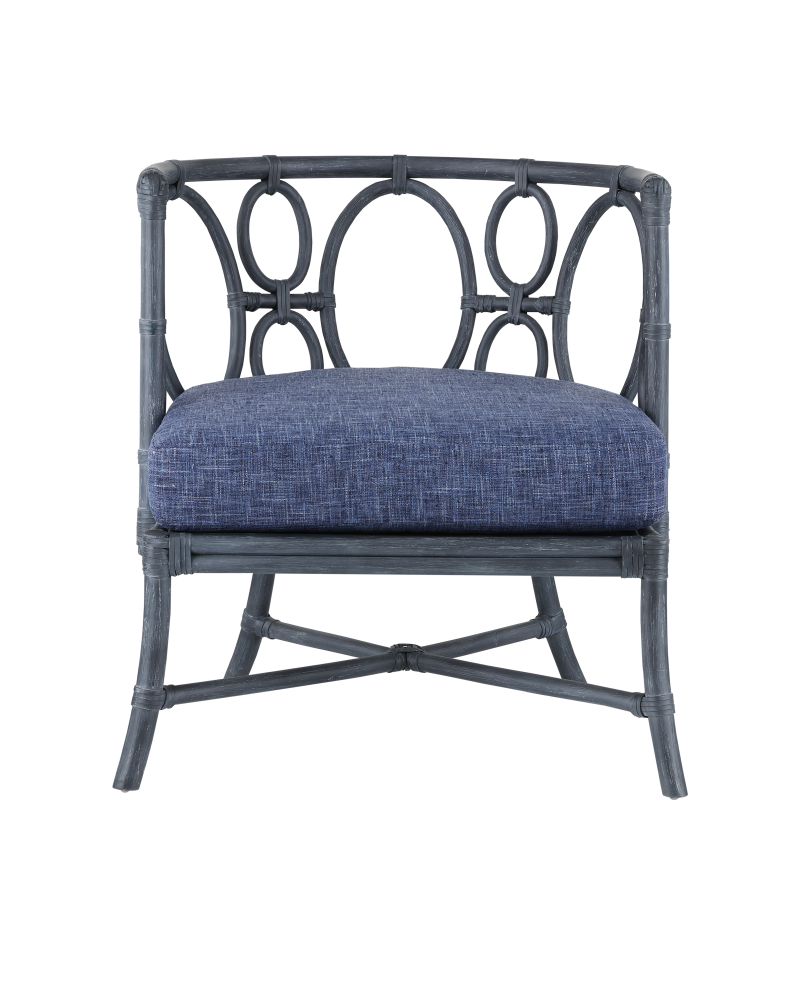 Tegal Navy Chair, Finn Indigo