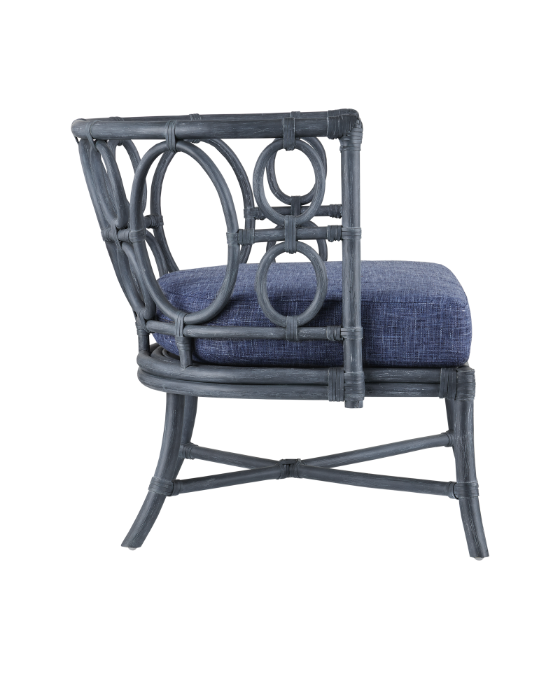 Tegal Navy Chair, Finn Indigo