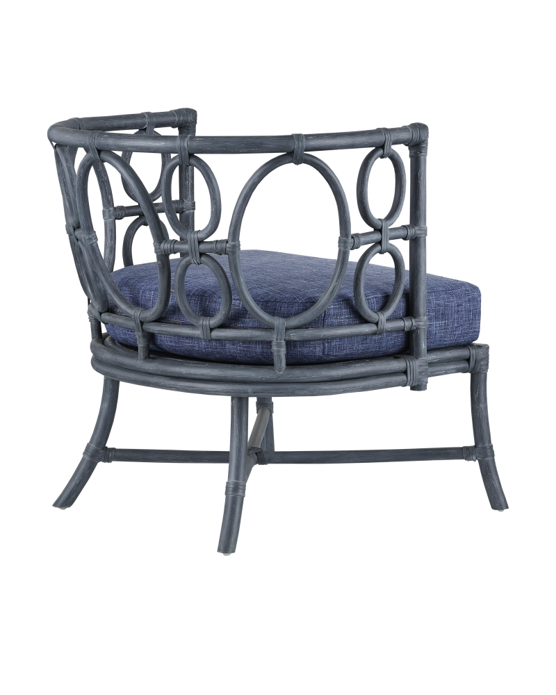 Tegal Navy Chair, Finn Indigo